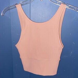 Women's Lululemon Power Pivot Ribbed Tank Pink Clay